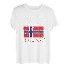 Muss dringend nach Norwegen Flagge Skandinavien Urlaub T-Shirt