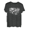 Amerikanische Flagge Angelbekleidung - Angeln T-Shirt