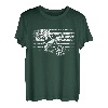 Amerikanische Flagge Angelbekleidung - Angeln T-Shirt