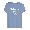 Amerikanische Flagge Angelbekleidung - Angeln T-Shirt