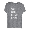 Cast Catch Release Repeat Angelshirt für Papa und Kinder T-Shirt