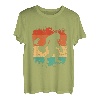 Lustiger Bigfoot Angeln Retro Sasquatch Angler Herren Jungen T-Shirt