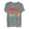 Lustiger Bigfoot Angeln Retro Sasquatch Angler Herren Jungen T-Shirt