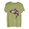 Pop Art Thunfisch Salzwasser Angler Fischer Thunfisch Angeln T-Shirt