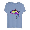 Pop Art Thunfisch Salzwasser Angler Fischer Thunfisch Angeln T-Shirt