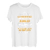 Leg Dich Niemals Mit Einem Angler An Angel Fisch Geschenk T-Shirt