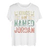 Lustiger personalisierter Name Shirt Kings Are Named Jordan T-Shirt