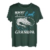 Lustige Fischerrolle zum Vatertag, cooler Opa, Angelliebhaber T-Shirt