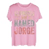 Lustiger personalisierter Name Shirt Kings Are Named Jorge T-Shirt
