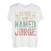 Lustiger personalisierter Name Shirt Kings Are Named Jorge T-Shirt