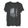 Amerikanische Flagge Angeln Vintage Angeln T-Shirt