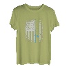 Amerikanische Flagge Angeln Vintage Angeln T-Shirt