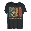 Vatertagsgeschenk lustige Angelrolle cool Bonus Dad T-Shirt