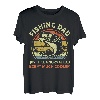 Herren Angelshirt Fishing Dad Like A Normal Dad Lustiger Barschfisch T-Shirt