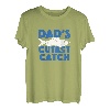 Kinder Dad's Cutest Catching Matching Dad Son Outfit Angeln Daddy Tee T-Shirt