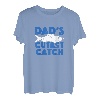 Kinder Dad's Cutest Catching Matching Dad Son Outfit Angeln Daddy Tee T-Shirt