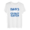 Kinder Dad's Cutest Catching Matching Dad Son Outfit Angeln Daddy Tee T-Shirt