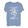 Wenn es nicht ums Angeln geht, bin ich nicht interessiert - Funny Fishing T-Shirt