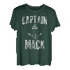 Herren Lustiges personalisiertes Bootsshirt mit Vorname Captain Mack T-Shirt