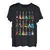 Herren Types Of Electric Guitar Collection Guitarist Music Band T-Shirt