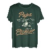 Herren Papa Der König Angler Geschenk Angeln Angeln T-Shirt