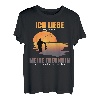 Herren Angler Geschenk für Fischer| Ich Liebe meine Freundin Angler T-Shirt