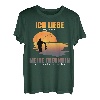 Herren Angler Geschenk für Fischer| Ich Liebe meine Freundin Angler T-Shirt