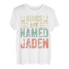 Lustiger personalisierter Name Shirt Kings Are Named Jaden T-Shirt
