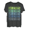 Vater Angler Kinder Vatertag Sohn Töchter Papa Angeln T-Shirt