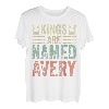 Lustiger personalisierter Name Shirt Kings Are Named Avery T-Shirt
