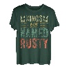 Lustiger personalisierter Namens-Shirt Kings Are Named Rusty T-Shirt