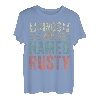 Lustiger personalisierter Namens-Shirt Kings Are Named Rusty T-Shirt