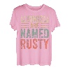 Lustiger personalisierter Namens-Shirt Kings Are Named Rusty T-Shirt