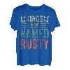 Lustiger personalisierter Namens-Shirt Kings Are Named Rusty T-Shirt