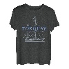 Torquay South Devon, England Segeldesign T-Shirt