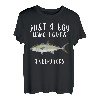 Nur ein Junge, der Amberjack Fish Lover liebt T-Shirt