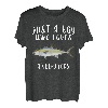 Nur ein Junge, der Amberjack Fish Lover liebt T-Shirt
