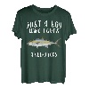 Nur ein Junge, der Amberjack Fish Lover liebt T-Shirt