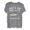Nur ein Junge, der Amberjack Fish Lover liebt T-Shirt