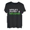 World's Okayest Fisherman Funny Fishing T-Shirt für Angler T-Shirt
