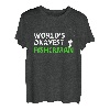 World's Okayest Fisherman Funny Fishing T-Shirt für Angler T-Shirt