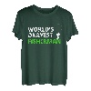 World's Okayest Fisherman Funny Fishing T-Shirt für Angler T-Shirt