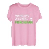 World's Okayest Fisherman Funny Fishing T-Shirt für Angler T-Shirt
