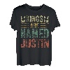 Lustiger personalisierter Name Shirt Kings Are Named Justin T-Shirt