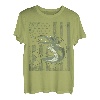 Camouflage American Flag Fish - Lustiges Zander Jäger T-Shirt