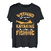 Wochenendvorhersage Kajakfahren mit einer Chance auf Angelkajaker T-Shirt