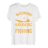 Wochenendvorhersage Kajakfahren mit einer Chance auf Angelkajaker T-Shirt
