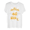 Herren Vierzig Geburtstag 40 Angelsport Bier Fan Angelrute Hopfen T-Shirt