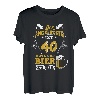 Herren Der Angelkönig Ist 40 Rute Und Bier Zu Mir Angler Geburtstag T-Shirt