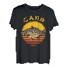 Karpfen Angeln Rolle Rute Carp Fishing im Retro Vintage Stil T-Shirt